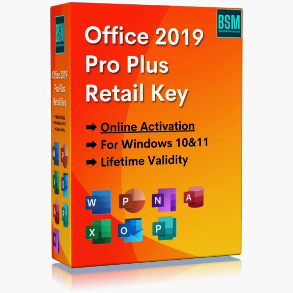 MS Office 2019 Professional Plus License Online Activation Key