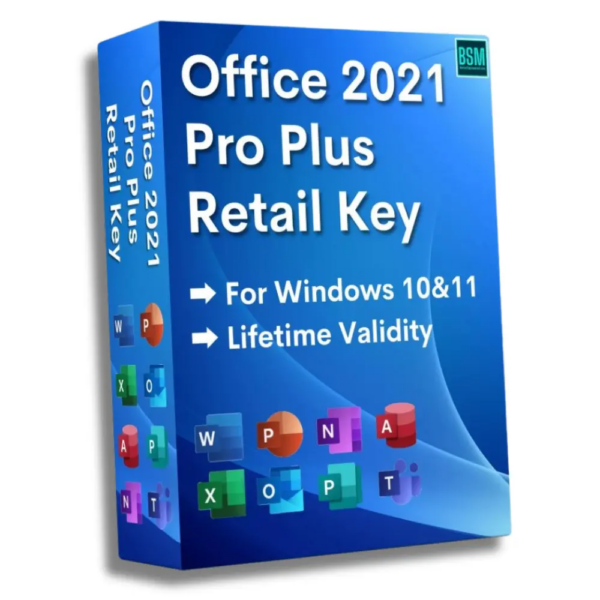 Office 2021 Professional Plus Lifetime Retail Key Email Delivery (Reactivate)